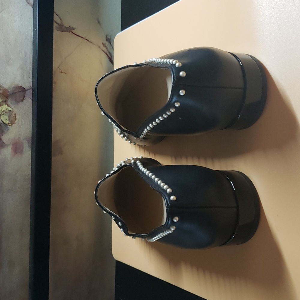 Jimmy Choo Black Studded Flats - Picture 6 of 9